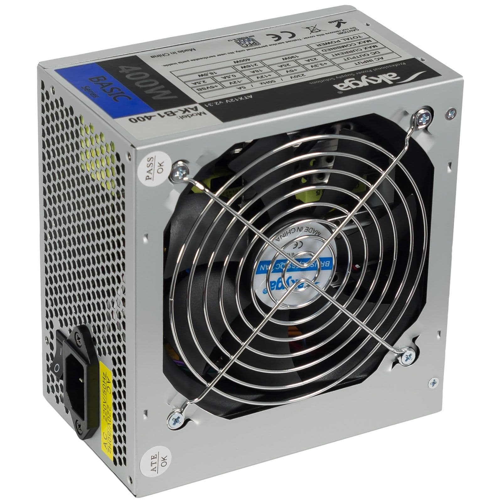 AKYGA ATX Tápegység 12cm    OEM 400W