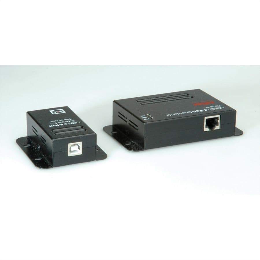 ROLINE Extender USB2.0 - UTP CAT5  50m-ig POC, 4 portos