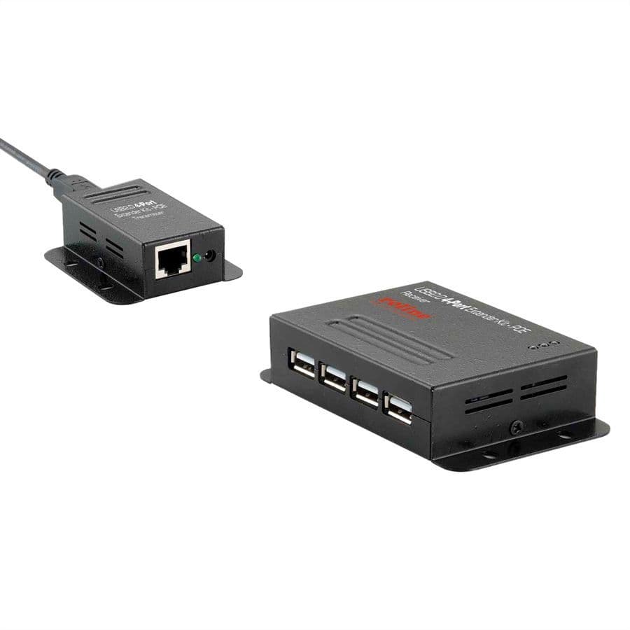ROLINE Extender USB2.0 - UTP CAT5  50m-ig POC, 4 portos