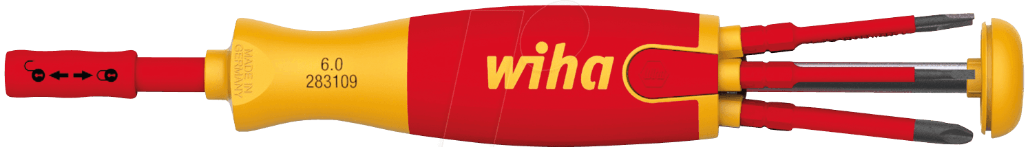 WIHA Szigetelt nyeles behajtóhegy tartó + fej