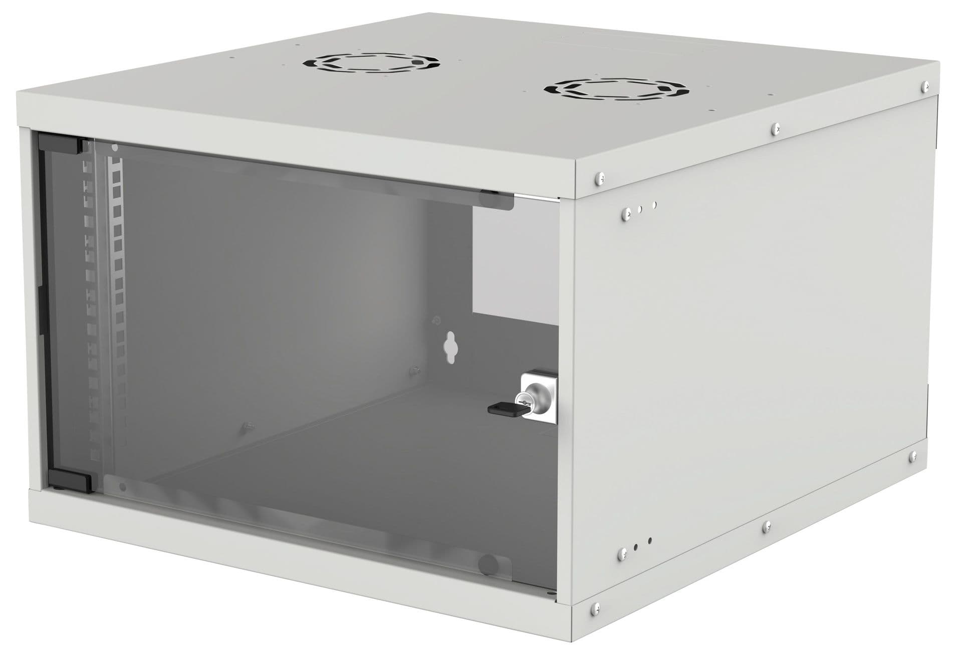 INTELLINET fali rack, 19", 6U, 400x540x353, IP20-védelem, Szürke