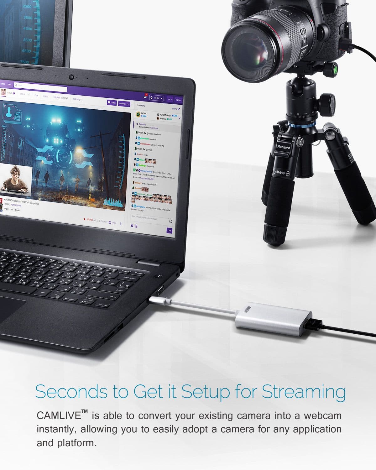 ATEN kábel CAMLIVE, HDMI to USB-C UVC Video Capture, UC3020-AT
