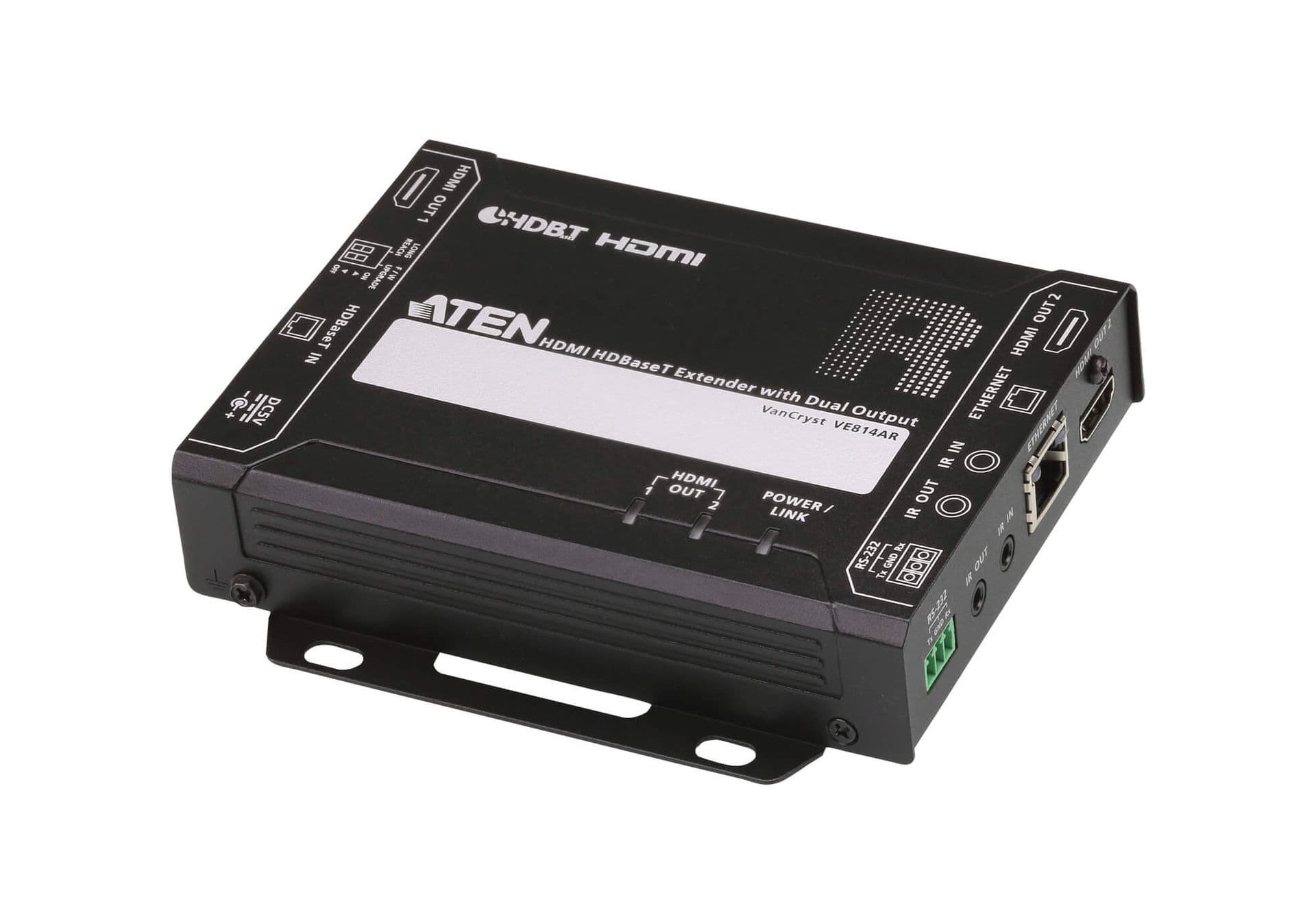 ATEN Receiver HDMI HDBaseT  with Dual Output (4K@100m) (HDBaseT Class A), VE814AR-AT-G