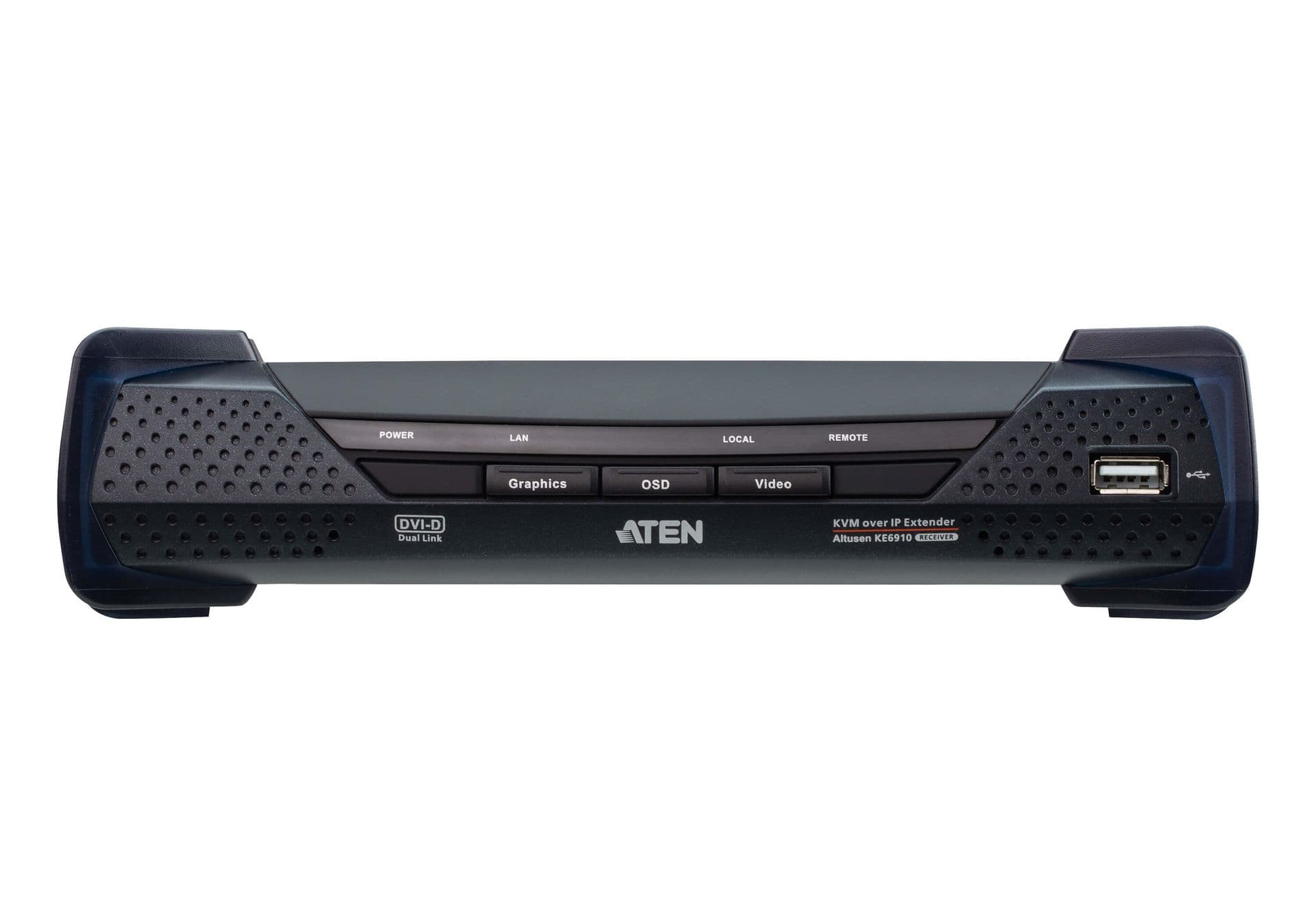ATEN Extender DVI, Dual Link, KVM over IP, (Receiver), KE6910R-AX-G