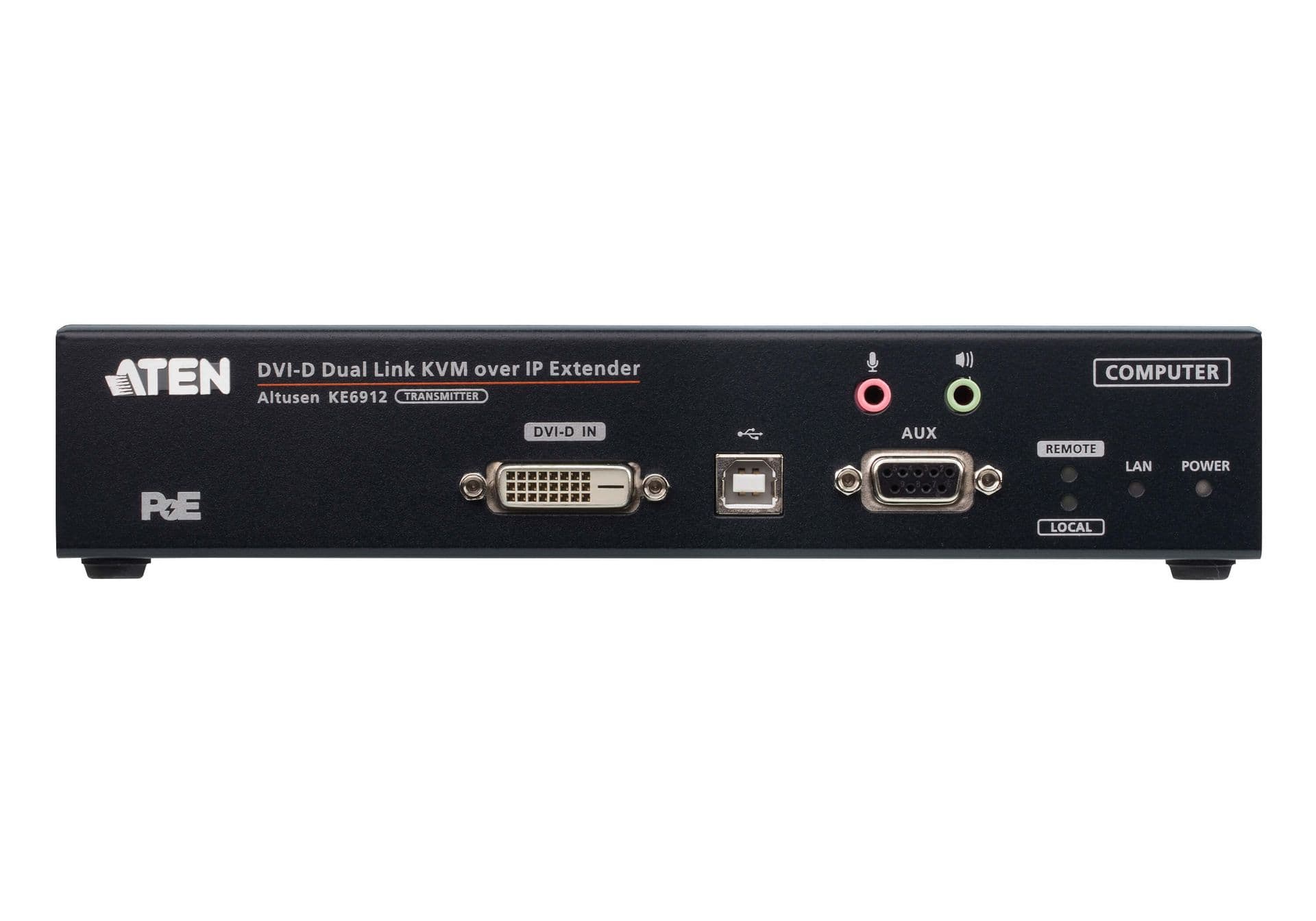 ATEN Extender DVI, Dual Link, KVM over IP, PoE, (Transmitter), KE6912T-AX