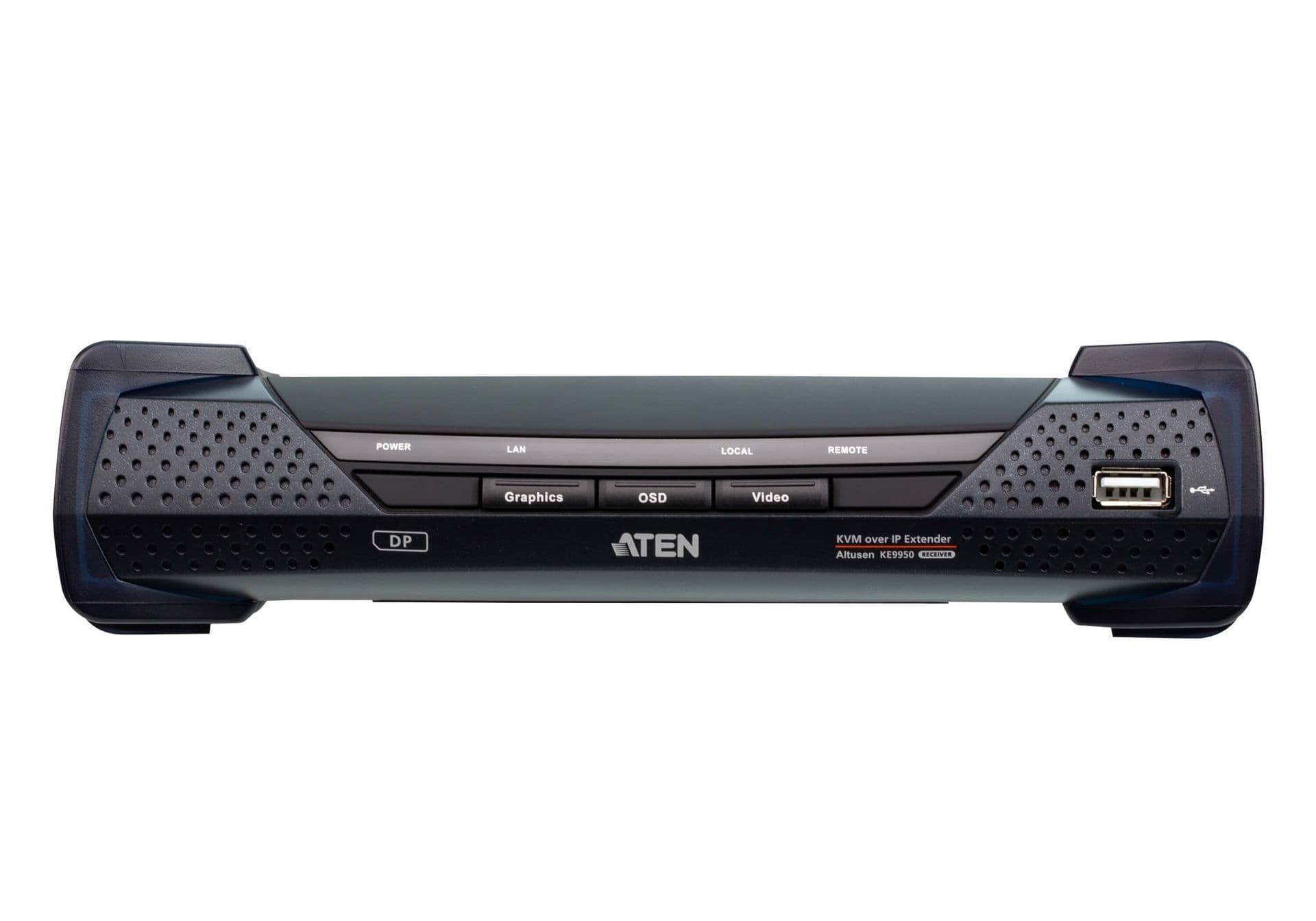 ATEN Extender 4K, DisplayPort, Single Display, KVM over IP, (Reciever), KE9950R-AX-G