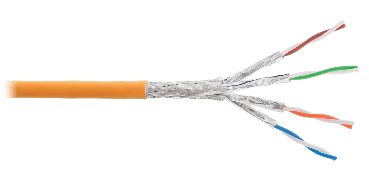 NIKOMAX falikábel S/FTP, Cat.7A, 4 érpár, 23 AWG, LSZH, 500M, Sárga