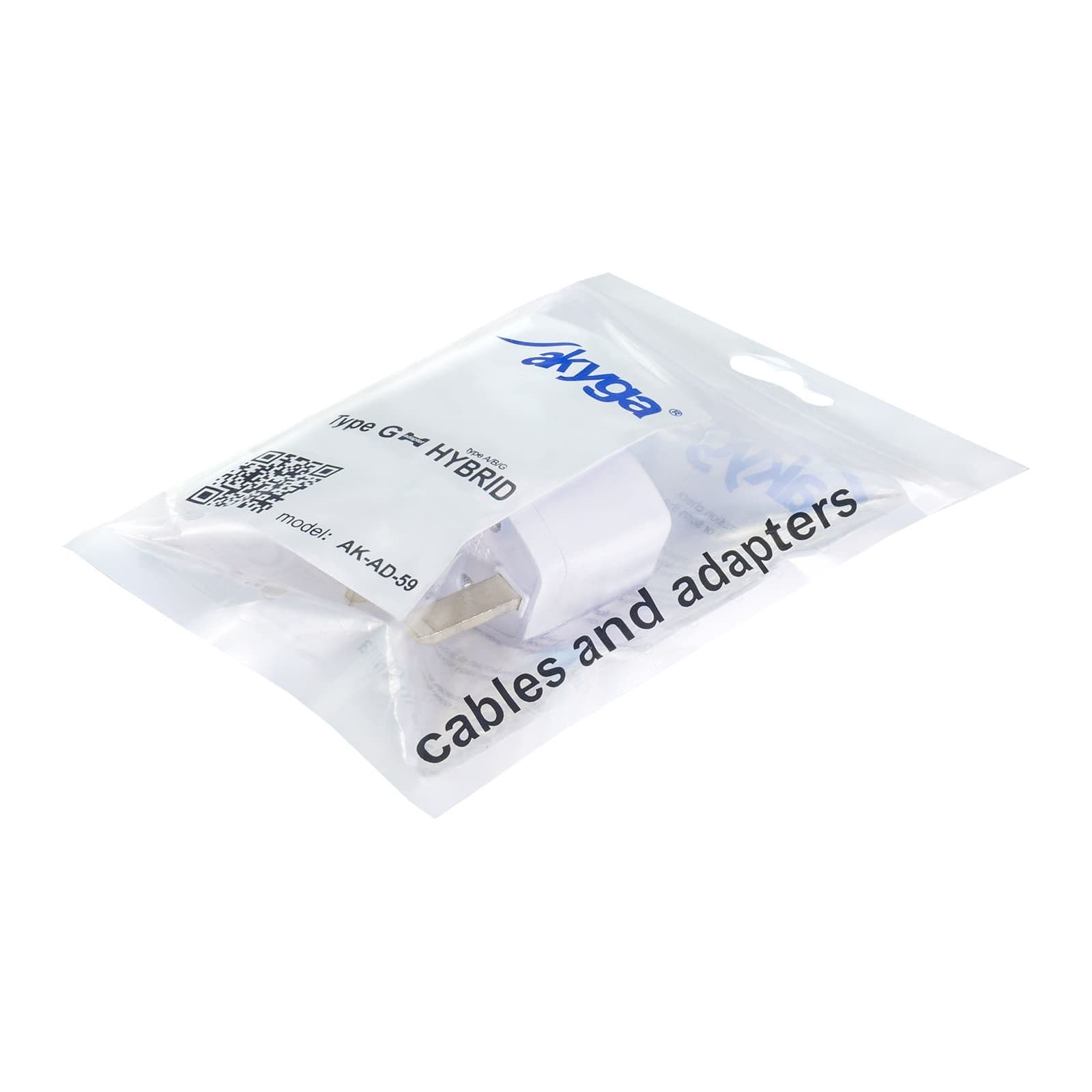 AKYGA Travel adapter US / AU / UE - UK Fehér