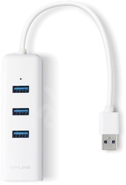 TP-LINK Átalakító USB 3.0 - Gigabit Ethernet 1000Mbps + 3 USB 3.0 port, UE330