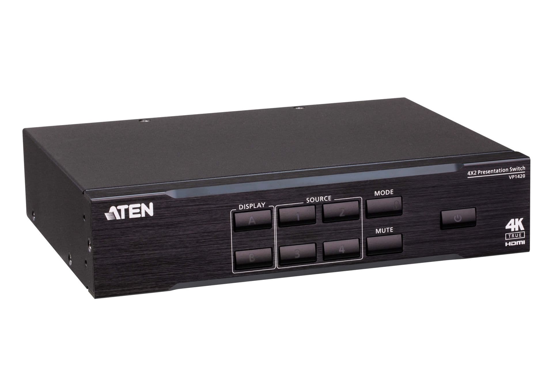 ATEN Switch 4x2 True 4K Presentation Matrix Switch   VP1420-AT-G