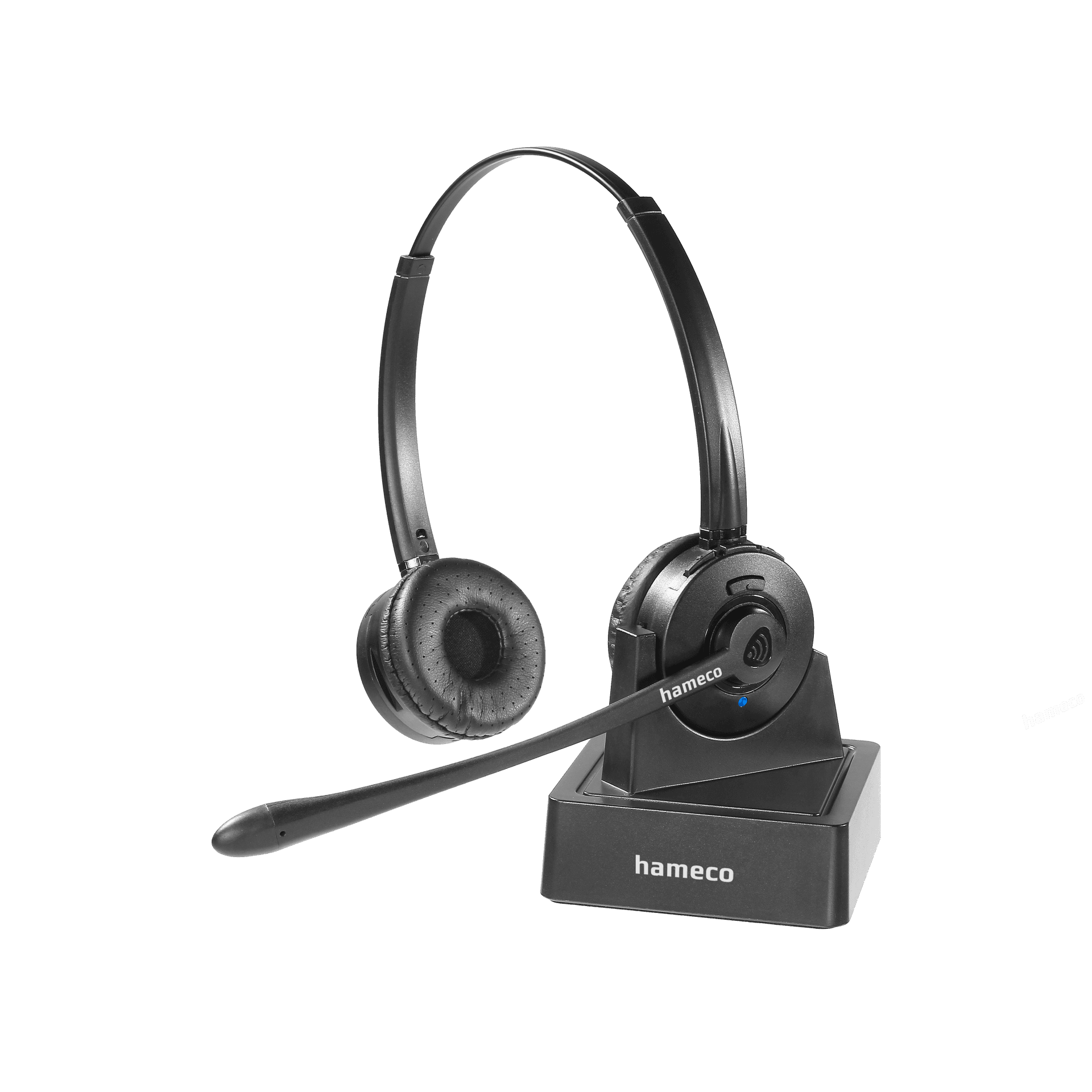 HAMECO mikrofonos fejbeszélő, duo, Bluetooth  HS-8500D-BT