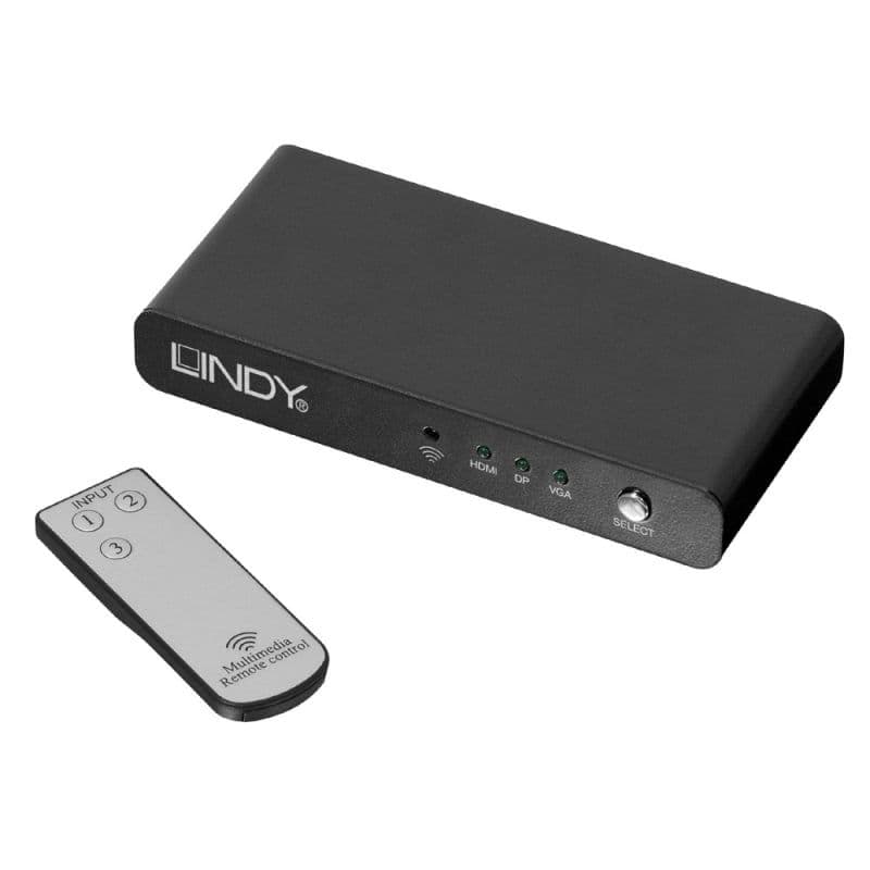 LINDY Multibemenetű video switch