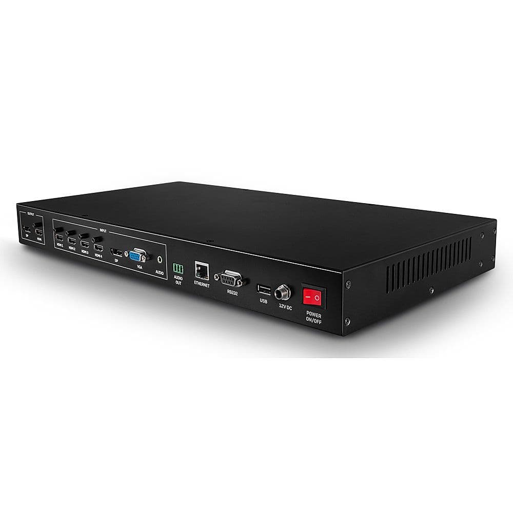 LINDY Switch, 4xHDMI 1xVGA 1xDP, PiP támogatással, 6 port