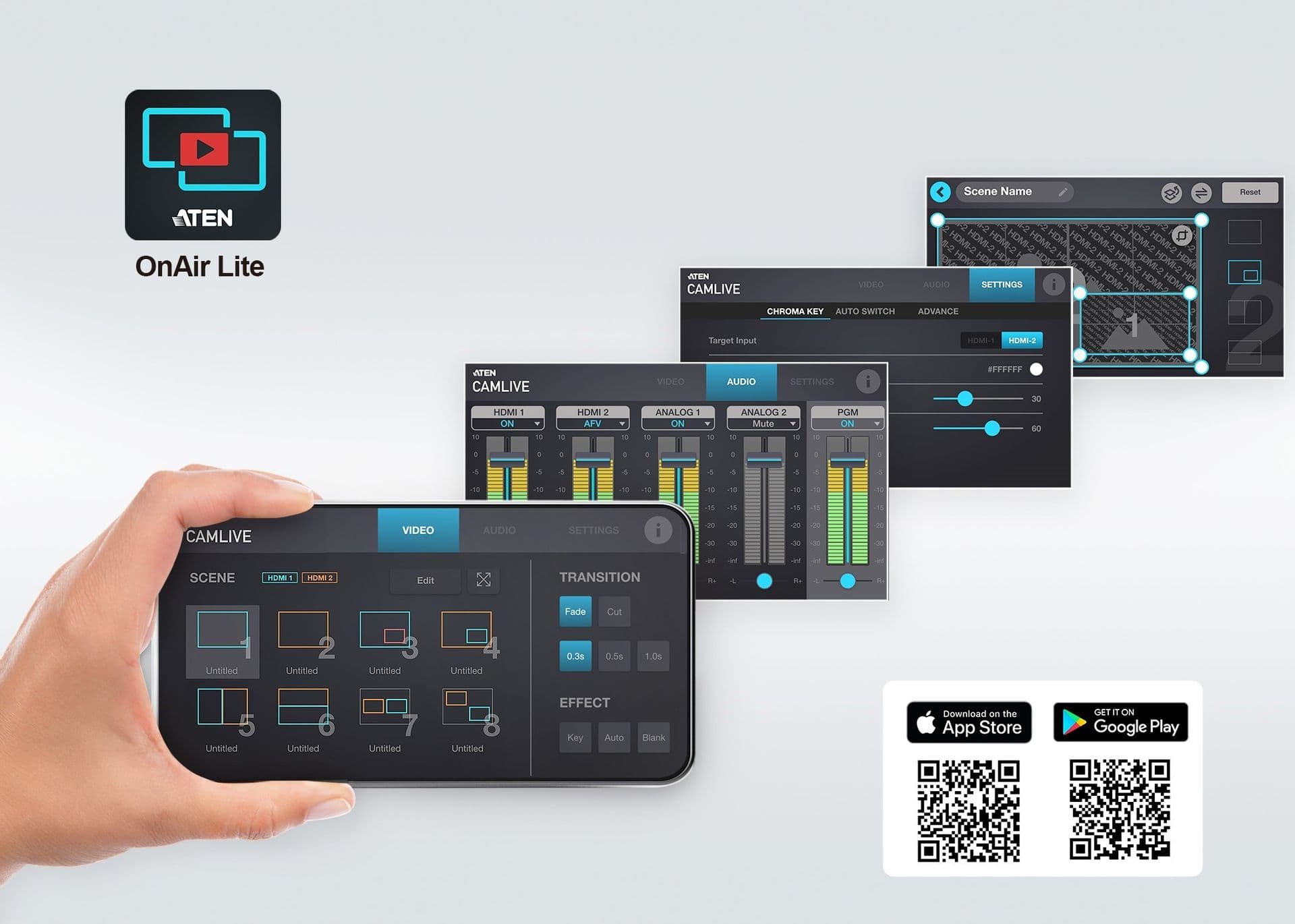 ATEN CAMLIVE Pro, Dual HDMI - USB-C, UVC rögzítő
