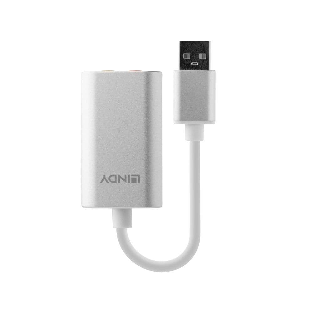 LINDY Adapter USB - 2x 3,5mm jack