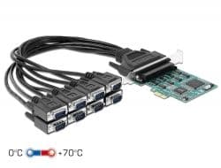DELOCK PCI Express Kártya > 8 x RS232 soros csatlakozó