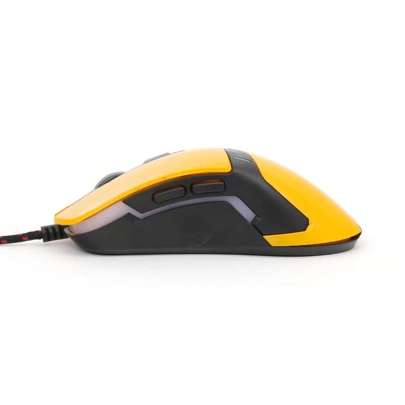 VARR Egér Gaming, OM-270 1200-1600-2400-3200DPI, sárga