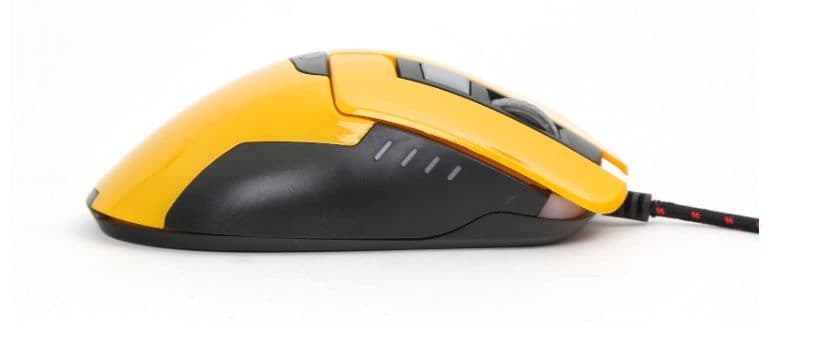 VARR Gaming Egér, vezetékes, 3200 DPI, gamer, sárga