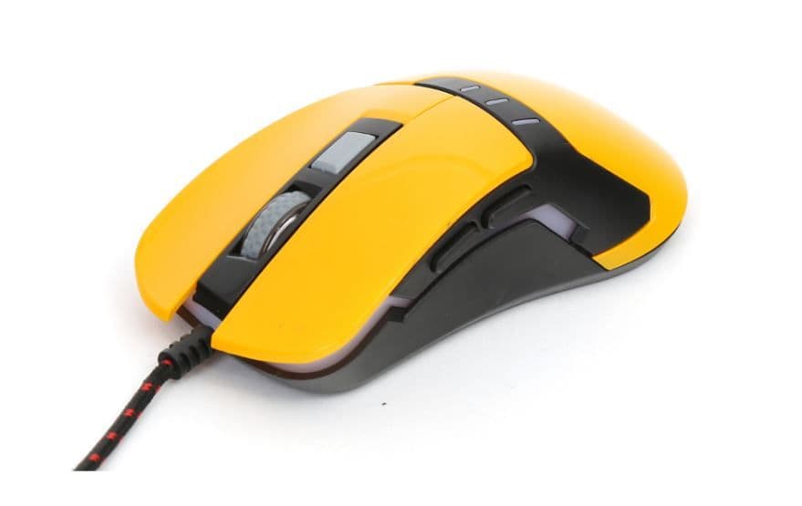 VARR Gaming Egér, vezetékes, 3200 DPI, gamer, sárga