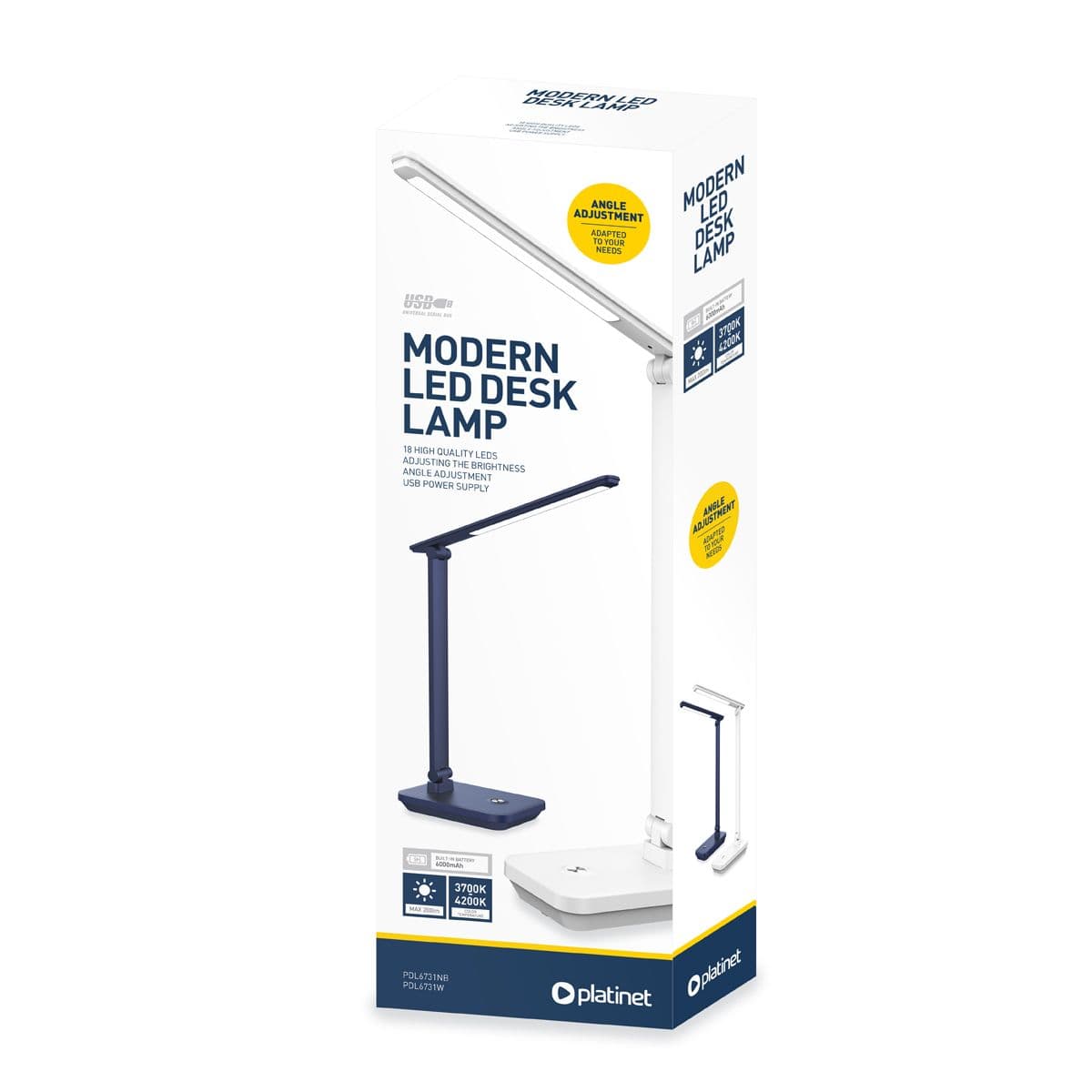PLATINET Asztali lámpa 5W, akkumulátoros, 6000 mAh, navy kék