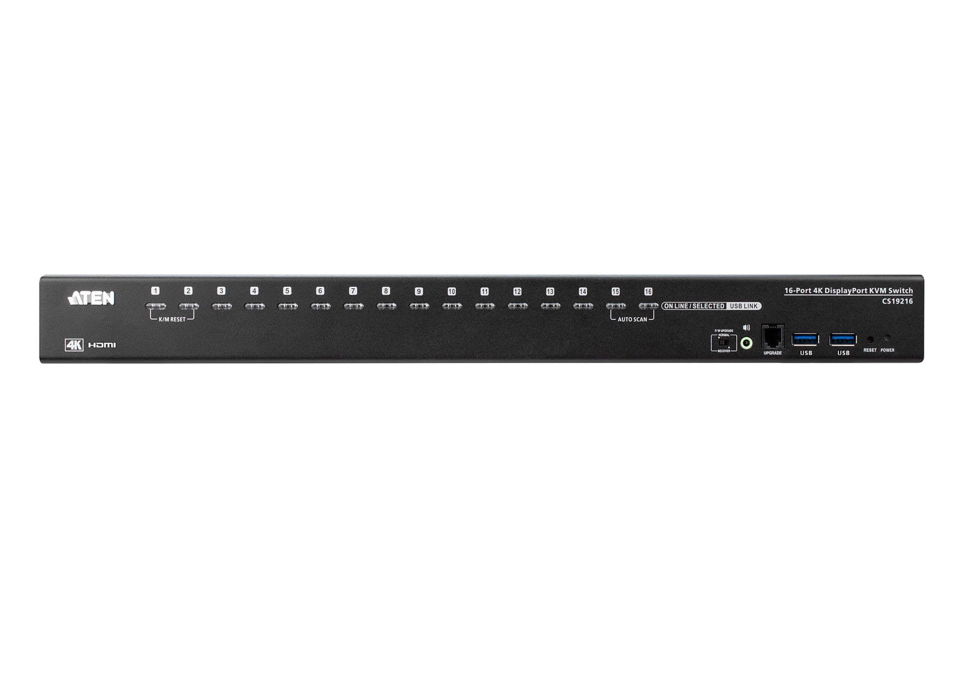 ATEN 16-Port USB 3.2 Gen1 4K DisplayPort KVM Switch