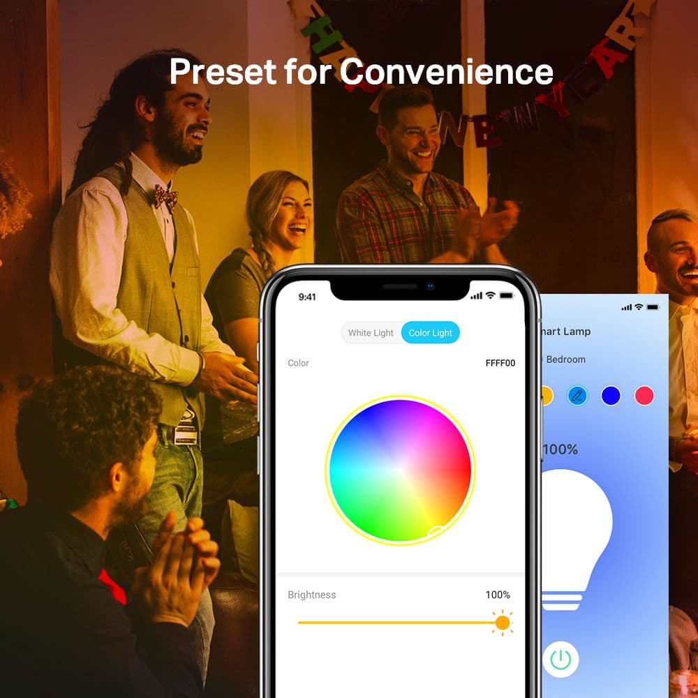 TP-LINK LED Izzó Wi-Fi-s E27, váltakozó színekkel, TAPO L530E
