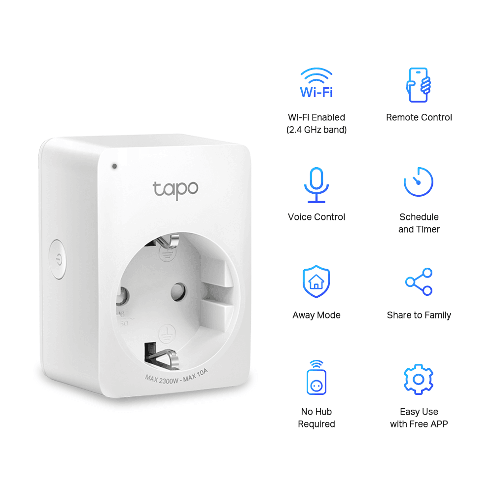 TP-LINK Wi-Fi okos dugalj, Tapo P100(1-PACK)