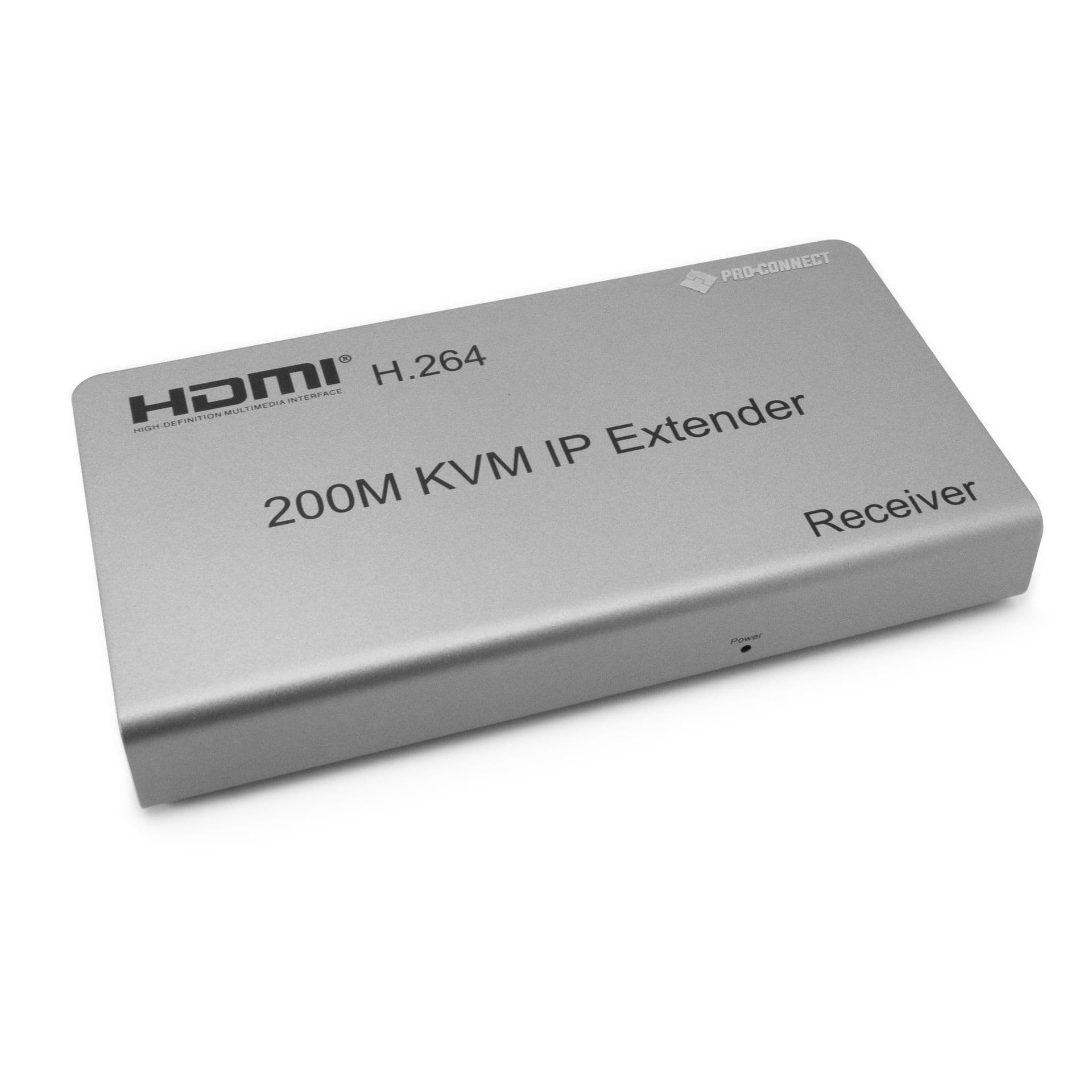 PROCONNECT Extender HDMI, Over IP, KVM, USB, IR, 200m-ig