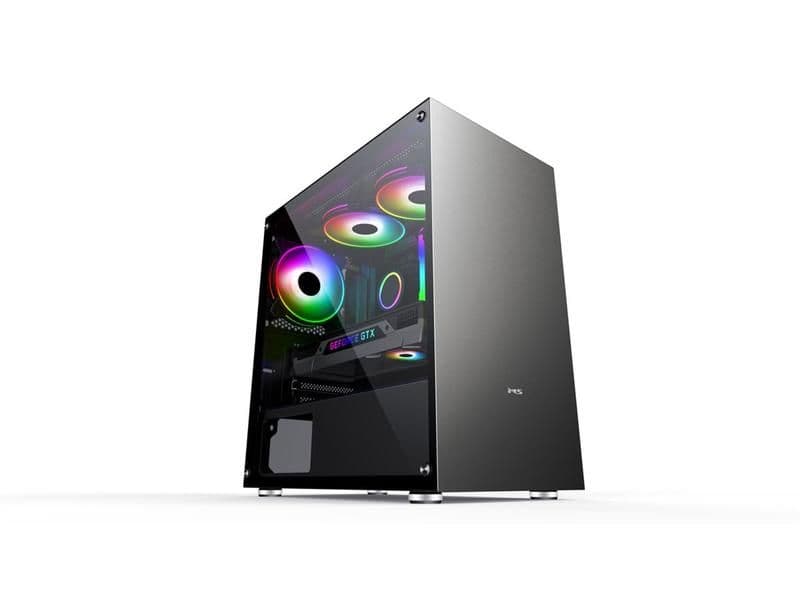 MS Számítógépház, Fighter S300, ATX, Fekete