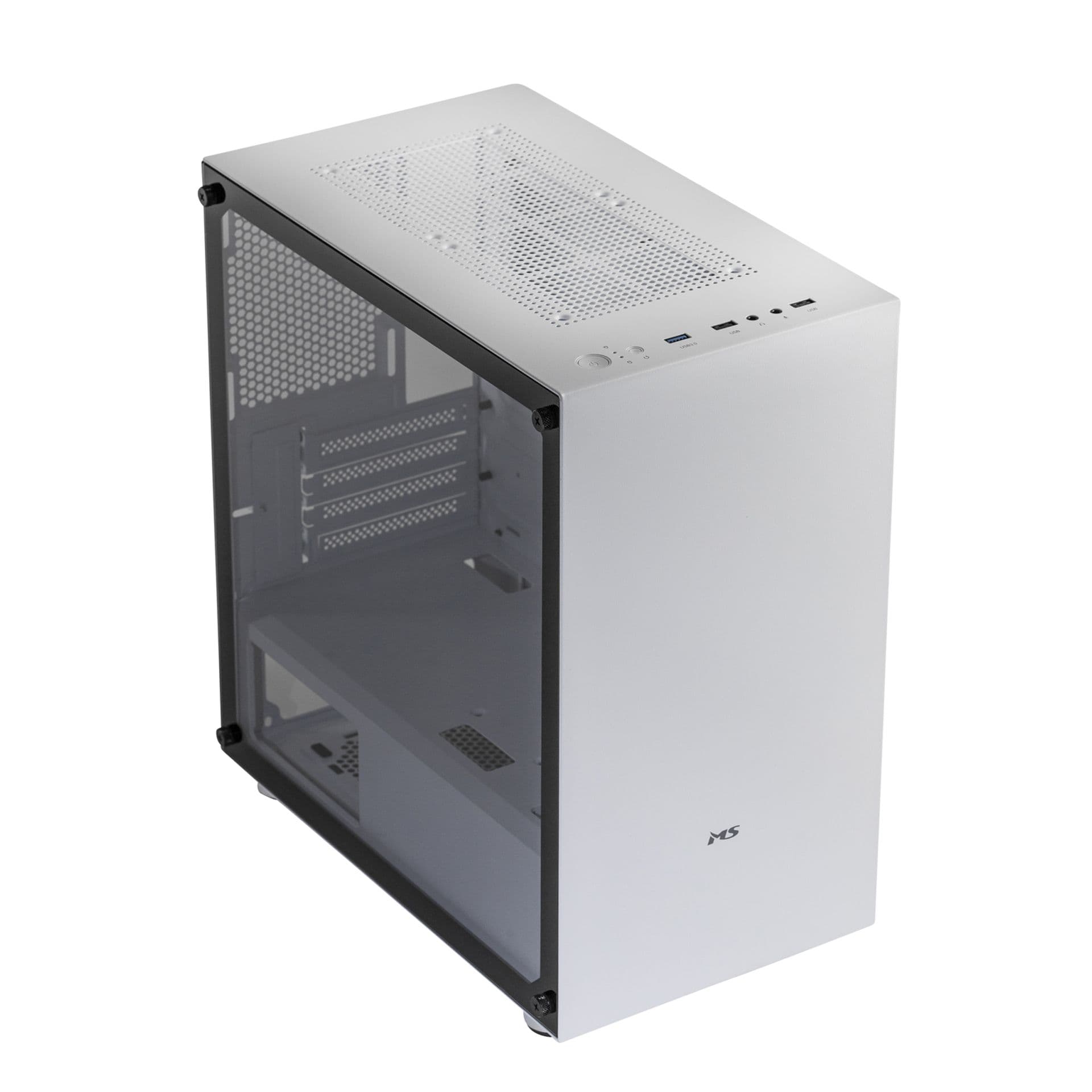 MS Számítógépház, Fighter S301, mATX, µATX, Mini ITX, Fehér