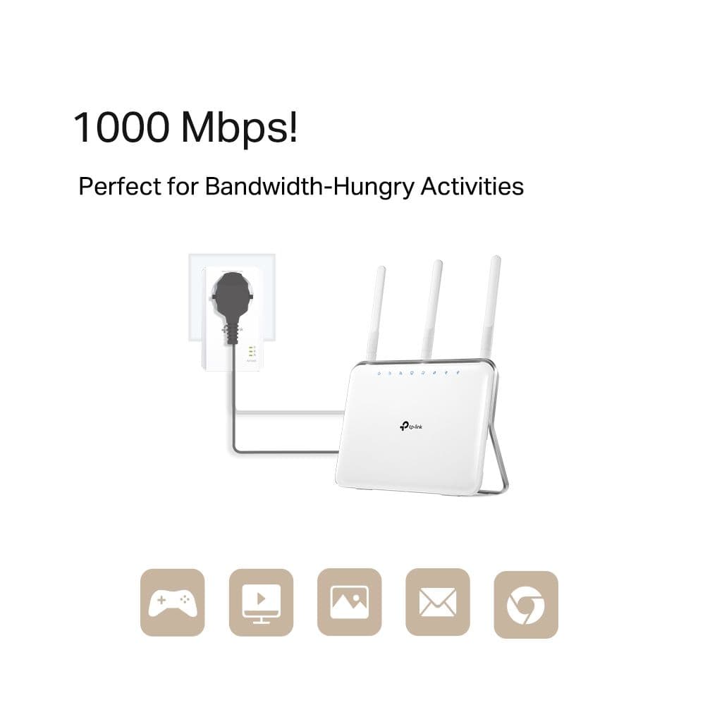 TP-LINK Powerline AV1000 1x1000Mbps, TL-PA7017P KIT