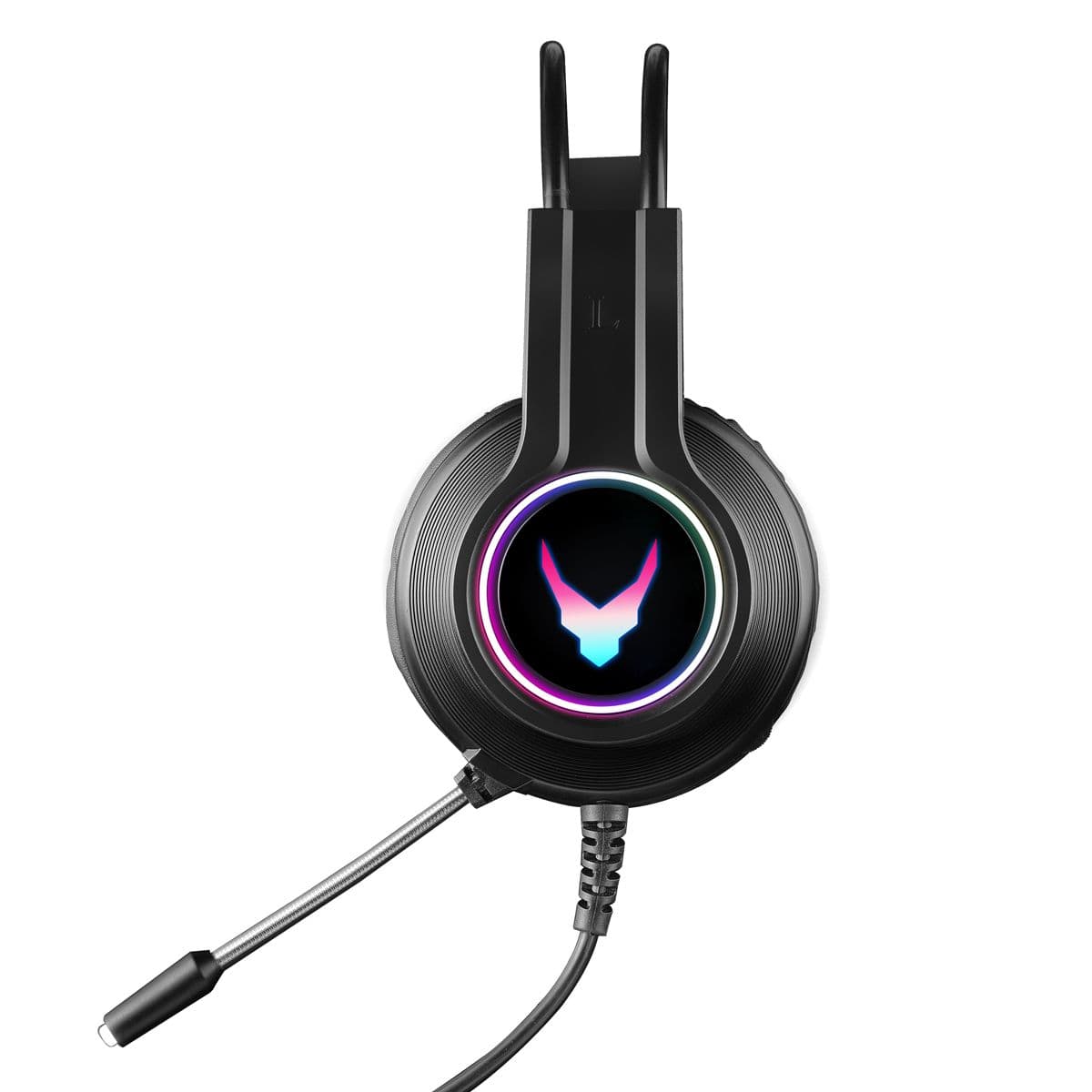 VARR Gaming Fejhallgató, RGB, 2x 3,5mm Jack, USB, fekete