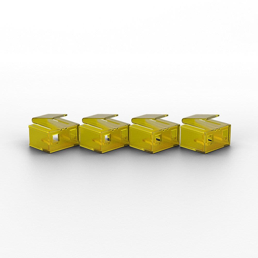 LINDY Dugó biztonsági RJ45 + kulcs, sárga (10db dugó + 1db kulcs)