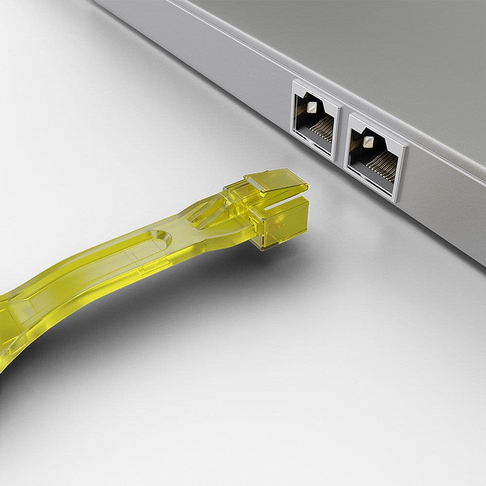 LINDY Dugó biztonsági RJ45 + kulcs, sárga (10db dugó + 1db kulcs)