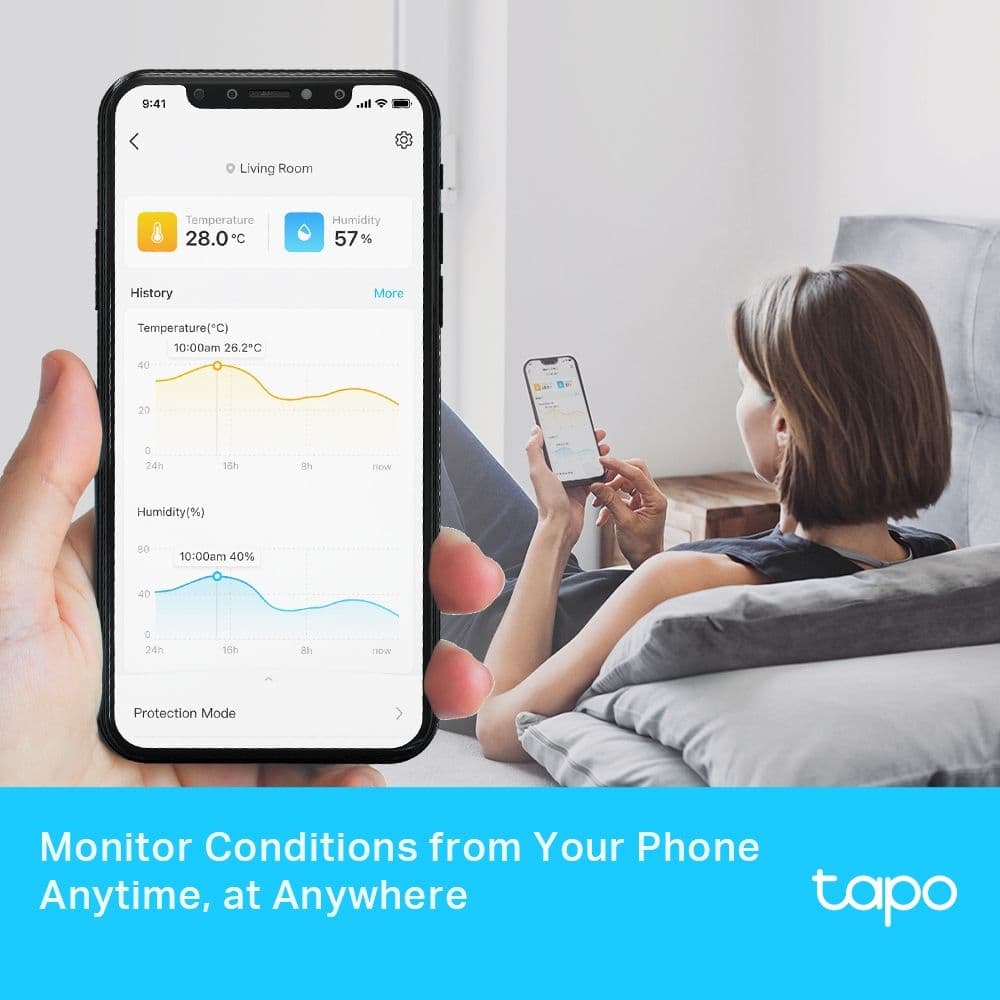 TP-LINK Tapo Szenzor Hőmérséklet és Páratartalom WiFi TAPO T315