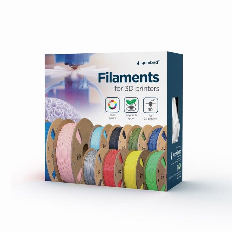 GEMBIRD 3DP-PLA+1.75-02-S Silver 1,75mm 1kg