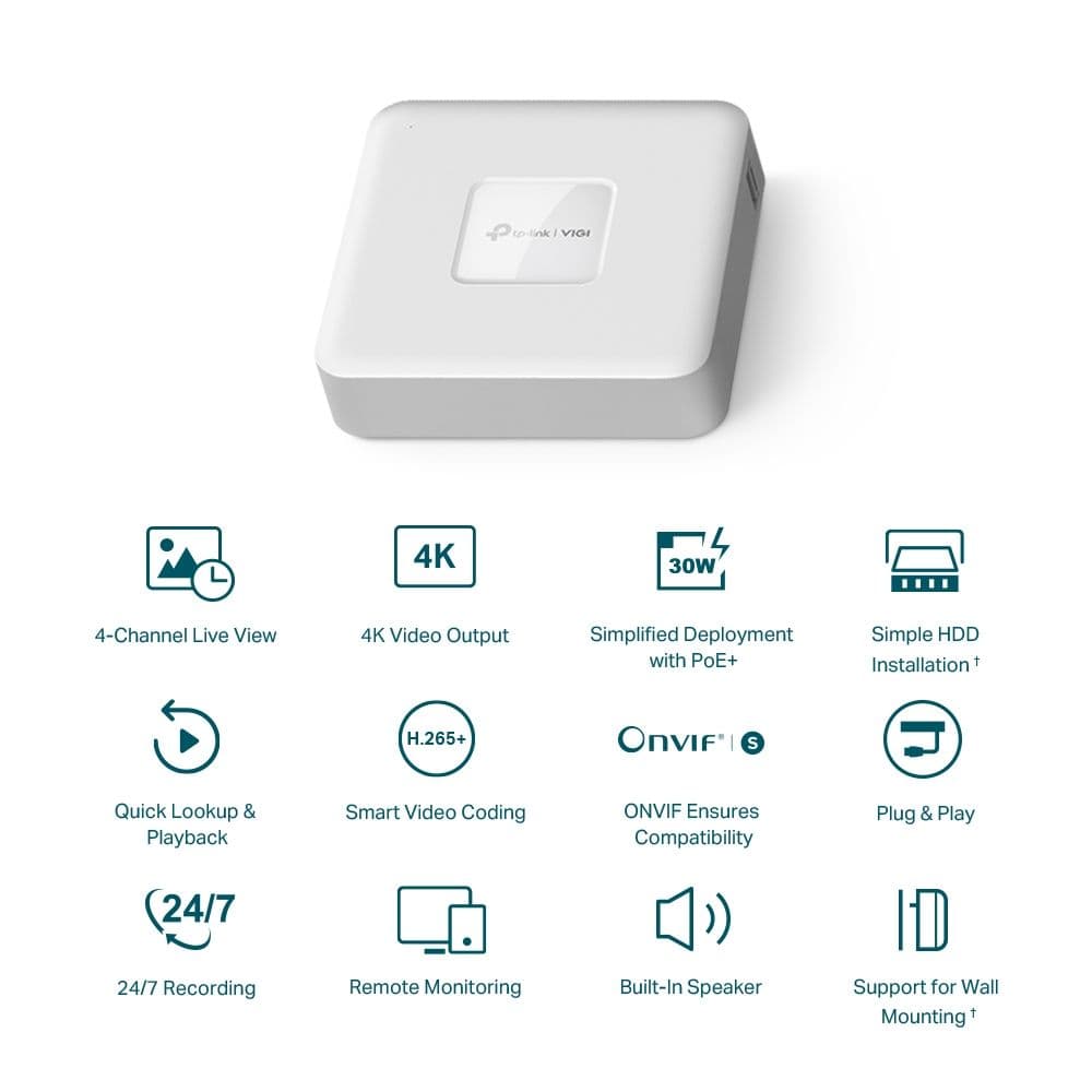 TP-LINK NVR - VIGI VIGI VIGI NVR1104H-4P