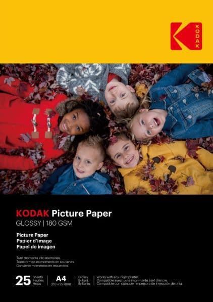 KODAK Picture fotópapír - High Gloss 180g, A4, 21x29,7cm, 25db