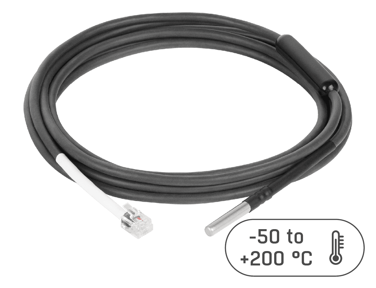 HWG Hőmérséklet szenzor, -50-200 °C, TEMP-1WIRE PT100, 3m