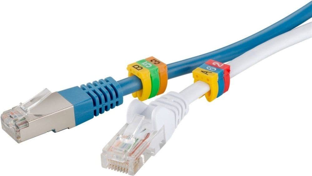 PREMIUMCORD Kábeljelölő kapcsok 4 mm-es kábelátmérőig - 3x30 (90db) A,B,C betűk