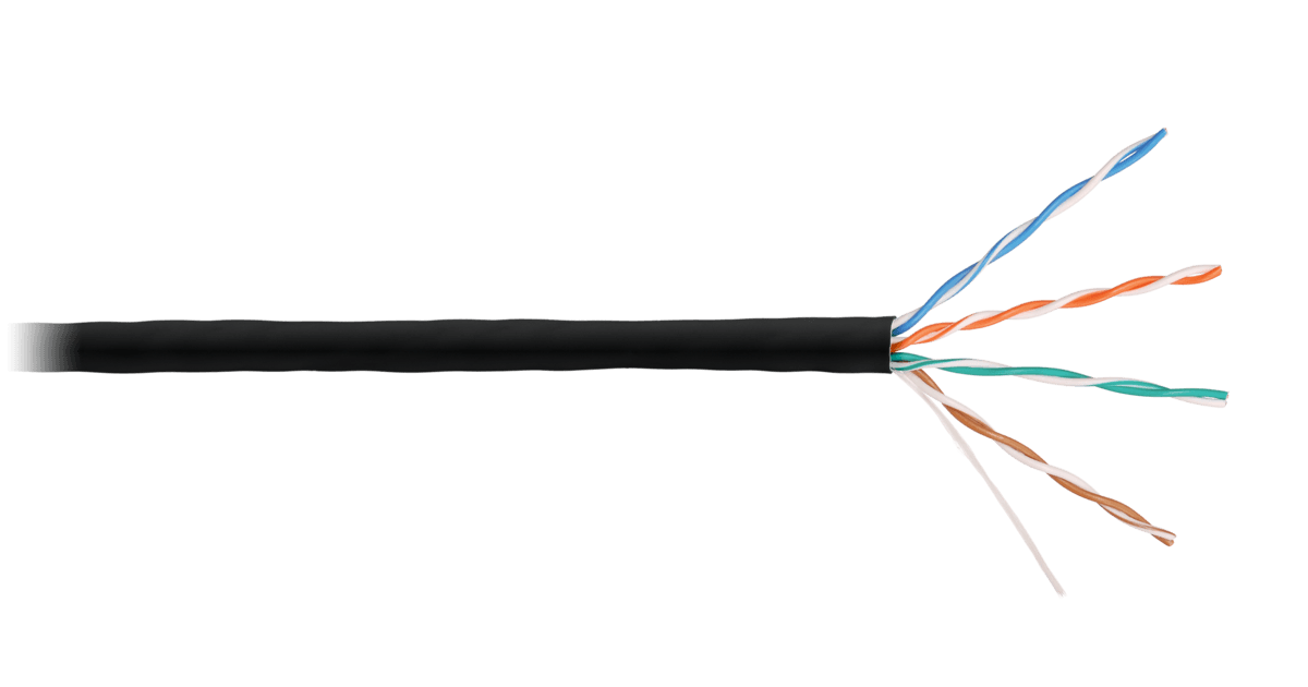 NIKOMAX Falikábel U/UTP CAT5e BC, 24AWG, PE, kültéri, 305m, fekete