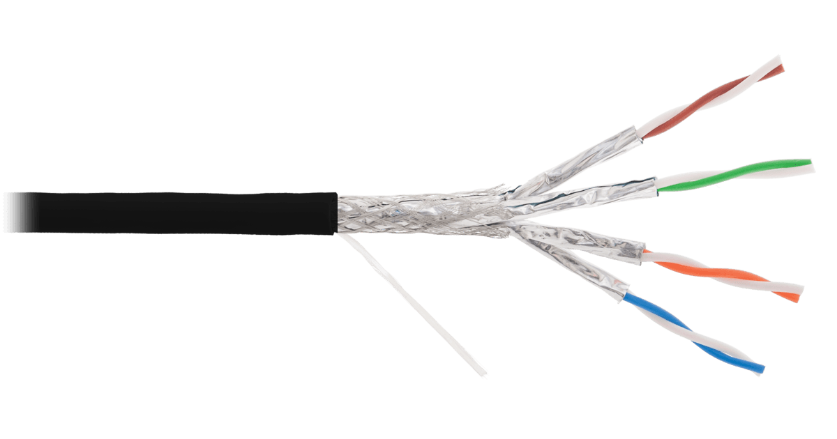 NIKOMAX Falikábel S/FTP CAT6a, 23AWG, 500 Mhz, LSZH, beltéri/kültéri, 500m, fekete