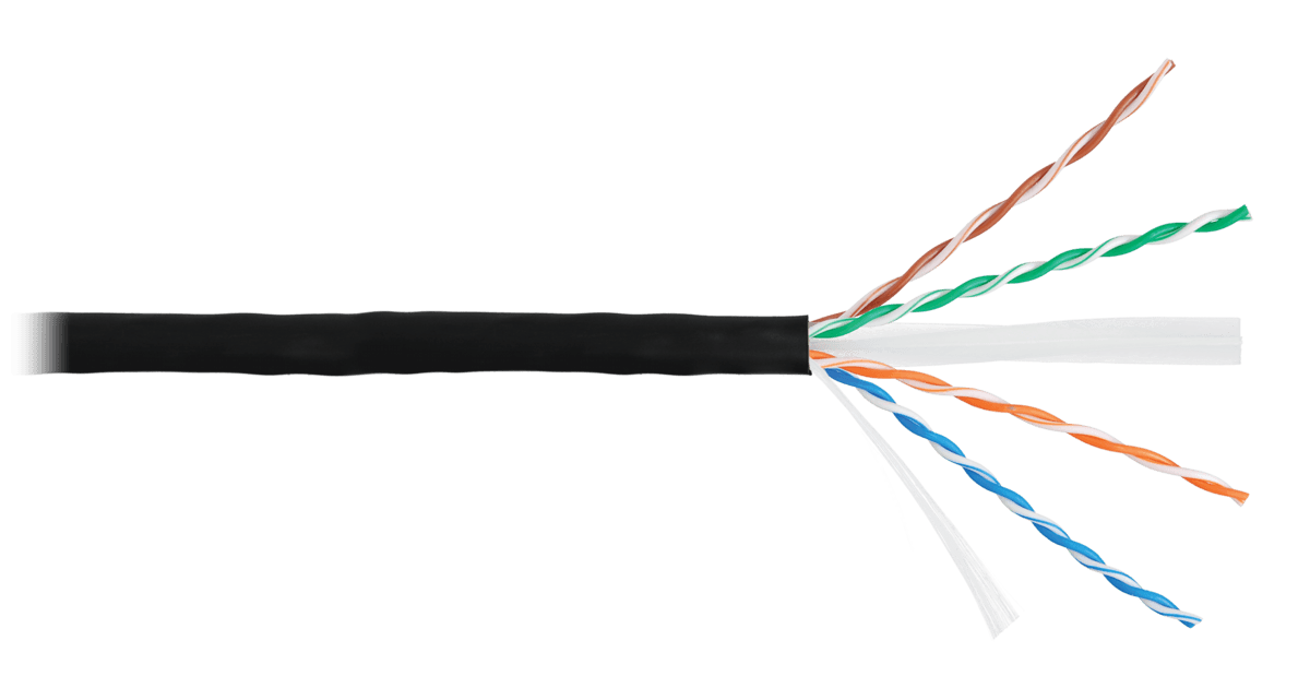 NIKOMAX Falikábel U/UTP CAT6 BC, 23AWG, PE, kültéri, 305m, fekete
