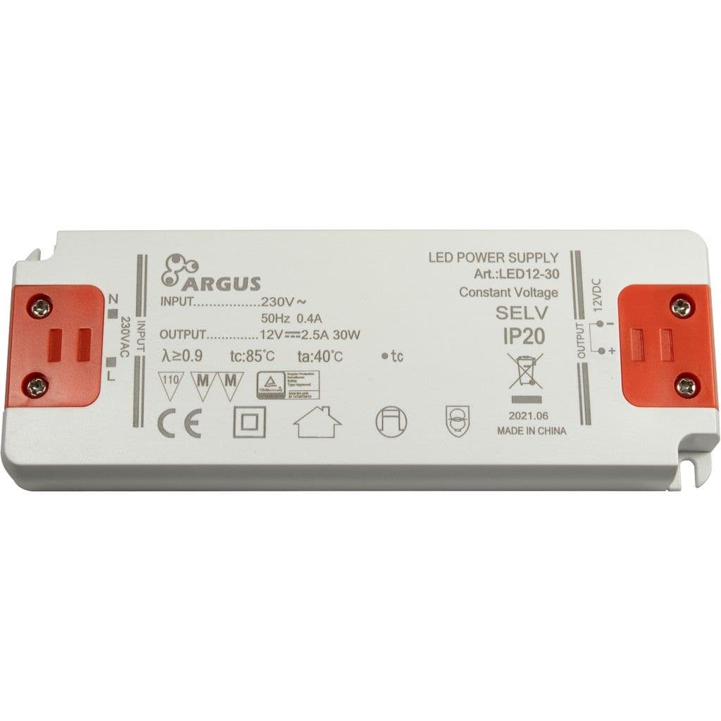 ARGUS LED driver, LED12-30, 12V, 30W