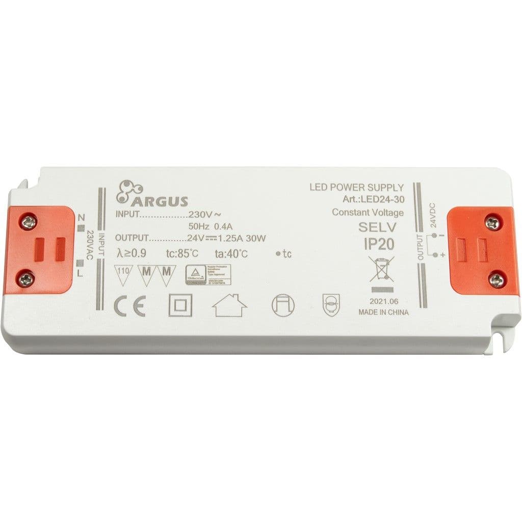 ARGUS LED driver, LED24-30, 24V, 30W