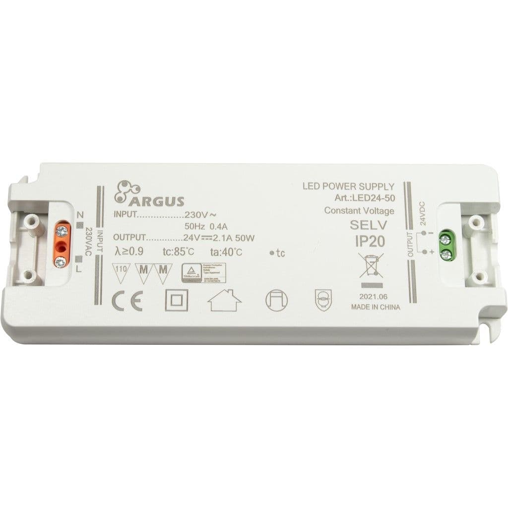 ARGUS LED driver, LED24-50, 24V, 50W
