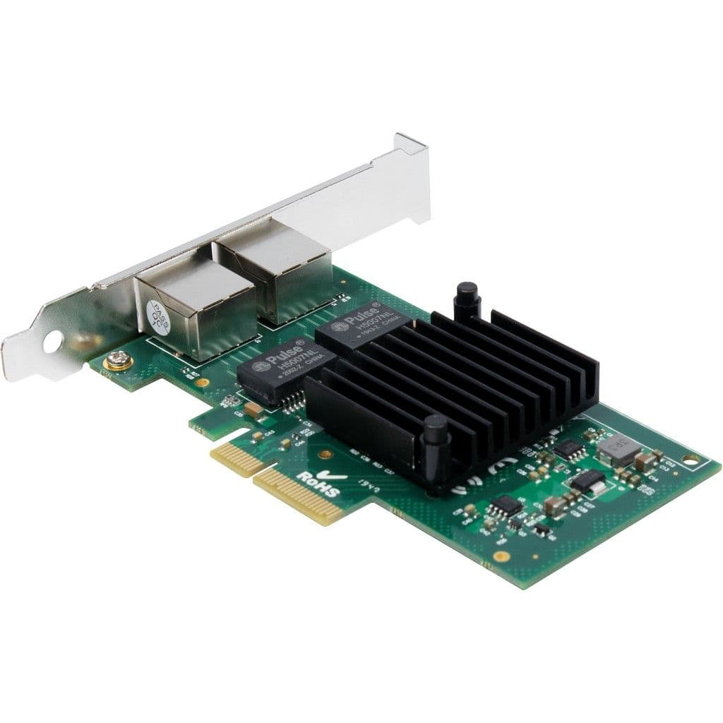 ARGUS LAN kártya 2x 10/100/1000 PCI-E x4 v2.0