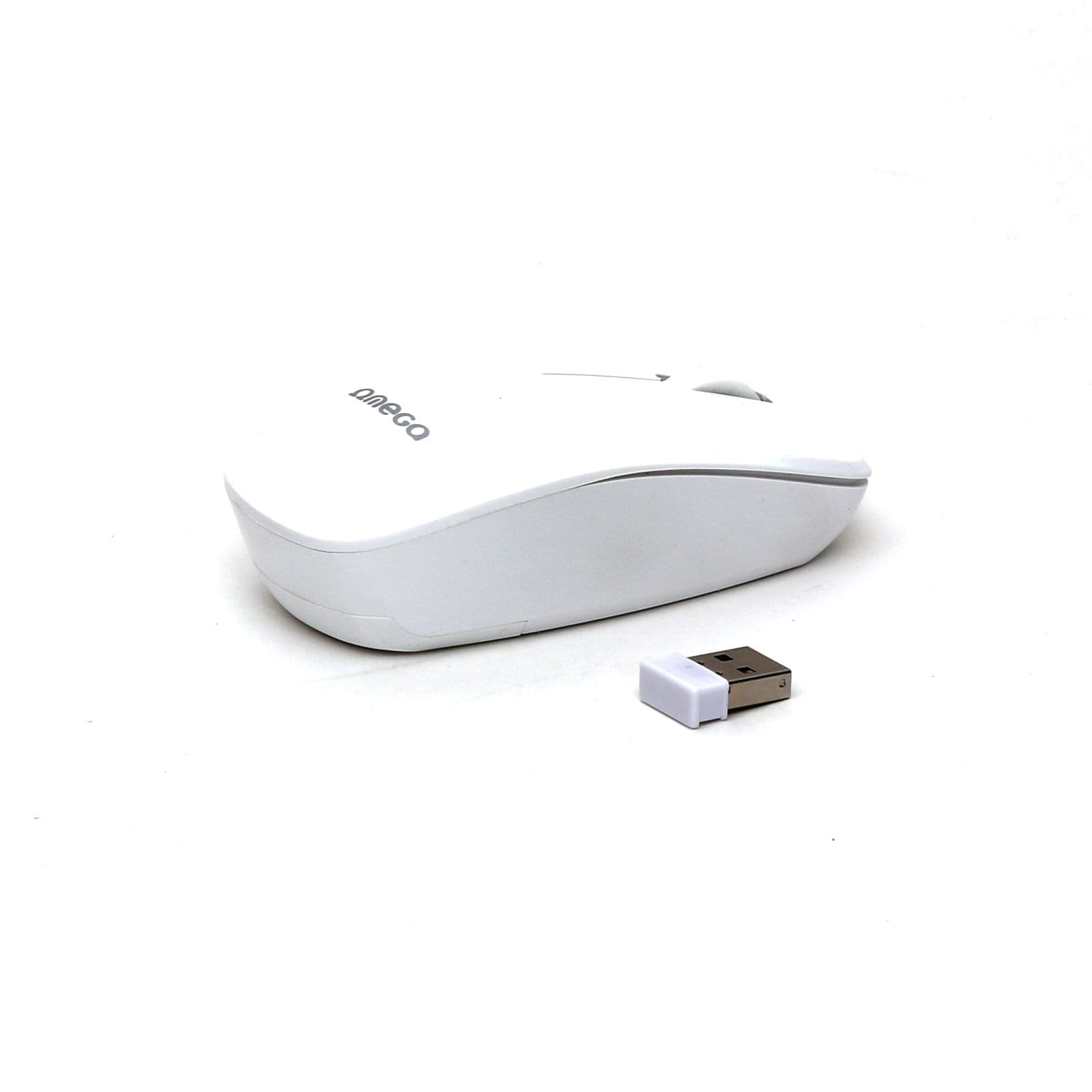 OMEGA Egér, Wireless, vezeték nélküli, 1200DPI, fehér