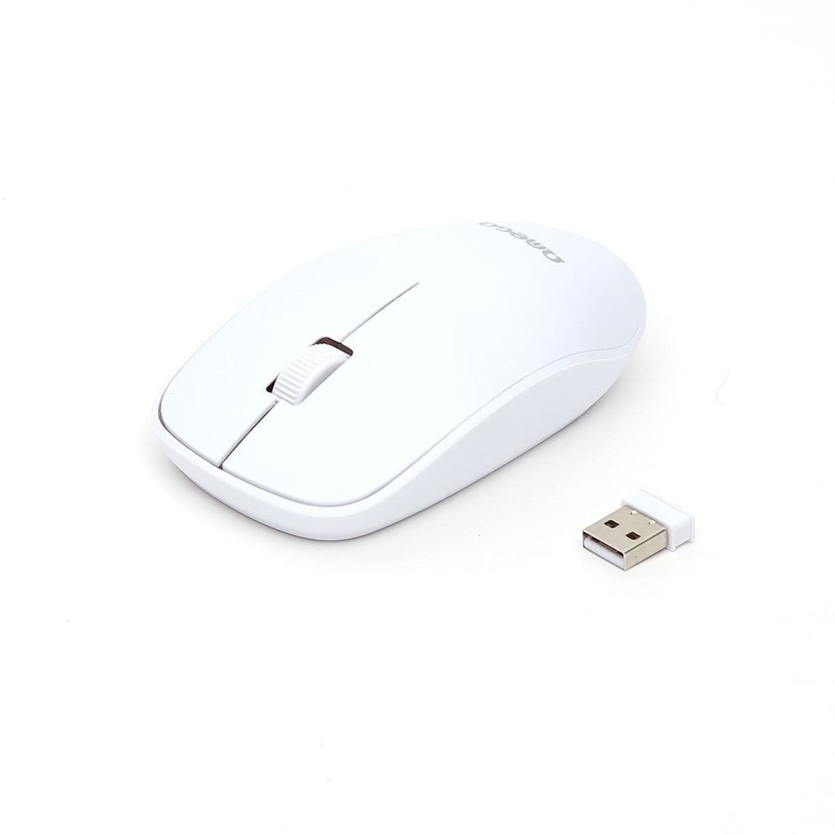 OMEGA Egér, Wireless, vezeték nélküli, 2,4 GHz, 1200 DPI, fehér