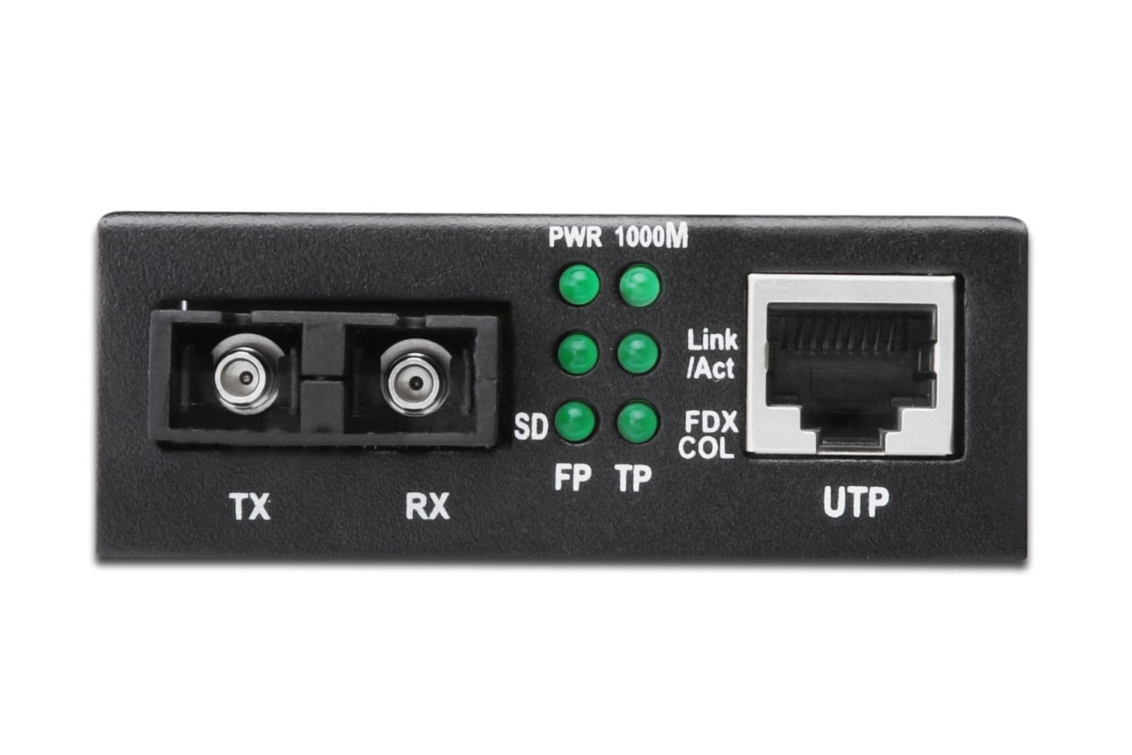 DIGITUS Média Konverter, Gigabit Ethernet Multimód, fekete